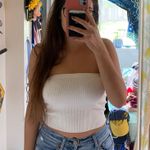 Forever 21 White Ribbed Tube Top Photo 1