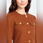 41 Hawthorne Rust Boucle Structured Knit Blazer Sz L Brown Size L Photo 1