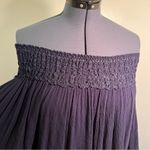 Angel Biba  Off Shoulder Blouse Navy Crochet Photo 4