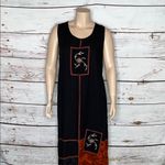 draper's & damon's Draper’s & Damon’s Sz 1X Black & Brown Patchwork 2 Pc. Jacket & Dress Outfit Set Photo 3