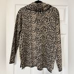 Calvin Klein Women's Cheetah Print Cowl Neck Long Sleeves Pullover Sweater Sz S Photo 4