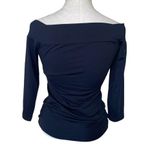Susana Monaco Black Off the Shoulder Long Sleeve Jersey Knit Top Photo 1