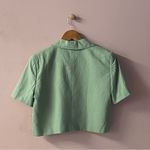 Maison d’ Amelíe Pastel Light Green Cropped Short Photo 3