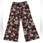 Anthropologie  Low Rise Wide Leg Pants Size 8 Floral Photo 5