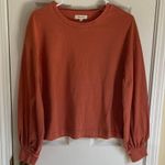 Madewell  Women's Terracotta Cotton Fall Blouse Photo 0