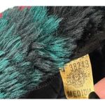 Vintage Red Green Black Tartan Plaid Faux Fur Fedora Hat Size M 1960s 1970s Photo 7