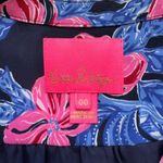 Lilly Pulitzer Gabriel Floral Tiered Mini Dress in Low Tide Navy Size 00 Photo 6