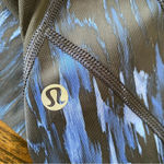 Lululemon All Meshed Up 7/8 Tight Painted Animal Sprinkler Black / Black size 2 Photo 7