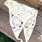 Handmade Crochet  Lace Triangle Scarf Headband Hair Accessories Bohemian NEW Photo 0