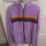 Aviator Nation Purple  Zip-Up Hoodie Photo 1
