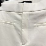 ZARA High Rise Kick Out Cropped Dress Pants White Cotton Blend size M Photo 6
