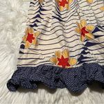 Marc by Marc Jacobs  Cover Up Skirt Beige Navy Floral Striped S Photo 7