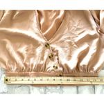 Free People NWT  Stay Bold Rose Crop Button Down Top Short Sleeve Lightweight S Photo 8