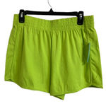 Abound  dolphin hem neon green pull on shorts size S NEW Photo 0