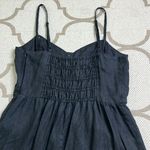 Madewell Black Sleeveless Wide-Leg Jumpsuit in 100% Linen, size 12 Photo 15