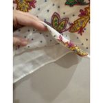 Talbots Womens Paisley Print Ruffle Sleeve Blouse Size Large Lined Feminine Photo 3