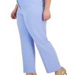 Kasper  New Dress Pants Straight Leg Flat Front Sky Blue Women’s Plus Size 22W Photo 1