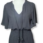 Knox Rose Peasant Style Maxi Dress, Flutter Short Sleeves, Pockets, Size S Photo 3