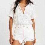 Abercrombie & Fitch Annie high rise white Jean shorts size 2/26 Photo 0