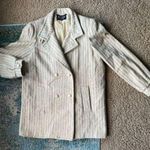 Vintage 80/90s Elco cream wool blend double breasted peacock coat, size 12 Photo 0