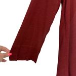 Isabel Marant  Maroon Red Burgundy Long Sleeve V-Neck Split Hem Tunic Dress sz M Photo 11