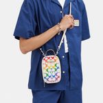 Coach Rainbow Signature Canvas Eva Phone Crossbody Photo 3