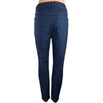 Old Navy Women's Blue Mid Rise Flat Front Stretch Ankle Skinny Leg Jeans Size 12 Photo 2