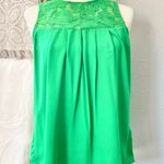 Eden Society | Green Smocked Yoke Solid Blouse (Sm) N127 Photo 0