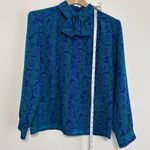 Pendleton Country Sophisticates Button Down Stripes and Floral Shirt Size 16 Blue Photo 2