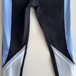 Alo Yoga Elevate Contrast-Panel Sport Leggings, Black/ UV Blue, Size 4 Photo 11