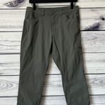 Eddie Bauer Green Nylon Hiking Athletic Capri Pants Photo 0