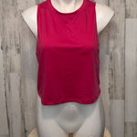 Fabletics  Pink Cropped Athletic Tank Top Size Small Sleeveless Activewear Photo 0