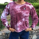 Urban Outfitters  Black Tie Dye Yin Yang Crop Top Photo 2