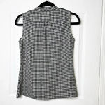 Banana Republic Houndstooth Sleeveless Shell Size 4 Petite Preppy Grandmacore Photo 3