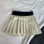 Nasty Gal NWT Black And Cream Pleated Mini Skirt Photo 1