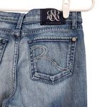 Rock & Republic  Mid Rise Bootcut Jeans Raw Hem Medium Wash Denim Blue Size 29 Photo 3