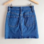 Madewell Stretch Denim Straight Miniskirt Button Front, Size 25 Photo 8
