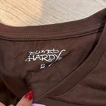 Ed Hardy NWT  Women's Tiger Crop Tee - Brown bedazzled size small Photo 3