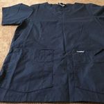 Landau Adult Blue Scrub Top Nurse Medical Size Small Photo 0