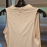 Veronica M 💕💕 100% Suede V-Neck Choker Sleeveles Top ~ Light Beige Medium NWOT Photo 3