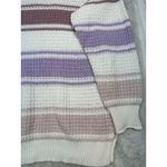 Aeropostale  Sweater Womens S  Multicolor  Striped Casual Preppy Open Knit Top Photo 12