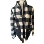 Como vintage Black and White Checkered Half Zip Mock Collar Pullover Size XL Photo 7
