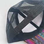 COLLECTION EIGHTEEN Baseball Cap Mesh Multicolor Yarn Black Adjustable One Size Photo 6