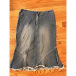 Forever 21 Y2k Denim Mini Skirt M Knee Length Flare Streetwear cowgirl Photo 1