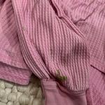 Free People Pink  Off-The-Shoulder Waffle Knit Sweater Photo 3