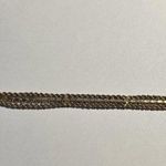 Women’s Gold Tone Rope Chain Clear Rhinestone Tennis Bracelet 7 1/8 Inch Photo 2