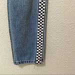 Empyre Eileen Mom Jean Distressed Checkered Stripes Juniors 1 Blue Denim Casual Size undefined Photo 7