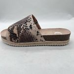 Journee Collection Slides Womens 6 Snake Print Celine Espadrille Slides NEW Photo 1