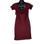 Charlotte Russe Burgundy Off the Shoulder Mini Dress Size M Photo 3