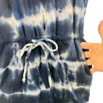 Sundry  for Evereve Tie Dye Tank Dress Sz 0 Navy Blue Pocketed USA Casual Boho‎ Photo 9